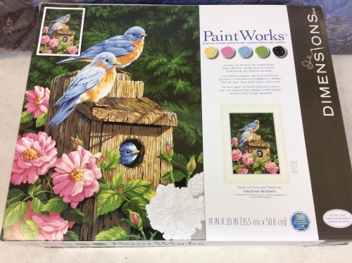 Lot of (7) PaintWorks Paint By Numbers Kits - New - Lot 635