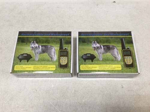 Lot of (2) New Dog Training Collars - Lot 644