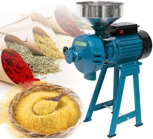 ABORON 3000W 110V Electric Mill Grinder with Funnel - Unknown Condition  - Lot 650
