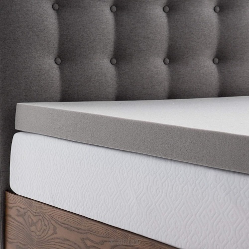 LUCID 3 Inch Bamboo Charcoal Memory Foam Mattress Topper, Queen - E-Comm Return, Appears New   - Lot 662