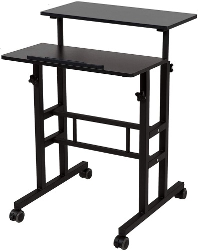 SDADI Mobile Standing Desk Height Adjustable Black - Appears New  - Lot 675