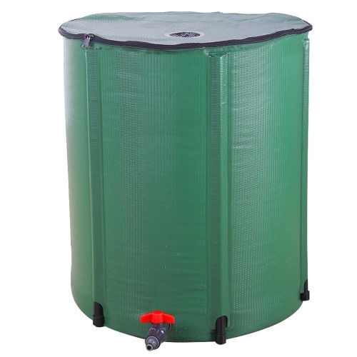 Zimtown 66 Gallon Folding Rain Barrel Water Collector Green - Appears New  - Lot 677