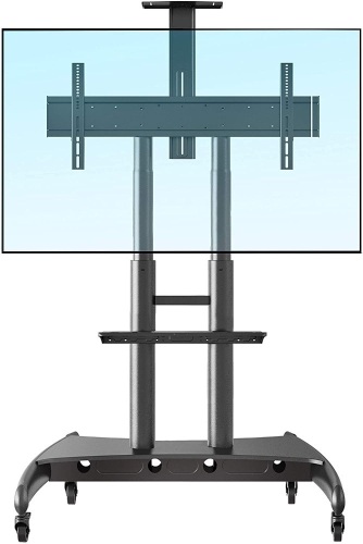 NB North Bayou Mobile TV Cart with Wheels for 55" - 80" Inch Flat Panel Screens up to 200lbs AVA1800-70-1P - E-Comm Return, Appears New   - Lot 693