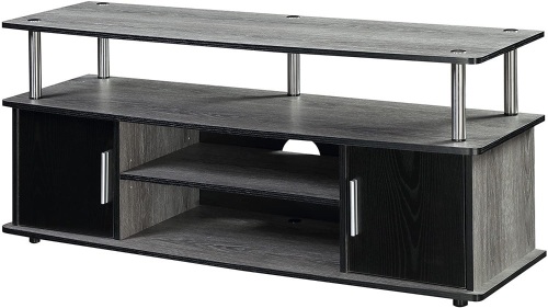 Convenience Concepts Designs2Go Monterey TV Stand, Weathered Gray/Black - Appears New   - Lot 803