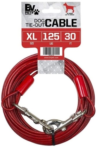 Lot of (8) BV Pet Tie Out Cable for Dogs Up to 125 Lb, 30 Feet - Appear New  - Lot 808