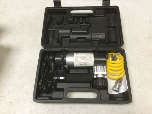 Tornado AC-580 12V DC Heavy Duty Portable Air Compressor. Appears New - Lot 832