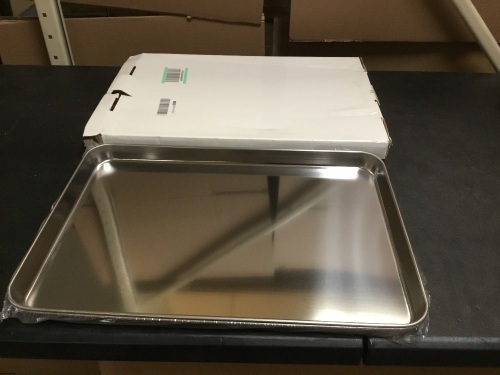 TeamFar Stainless Steel Baking Sheets, Set of 2 - Appear New  - Lot 905