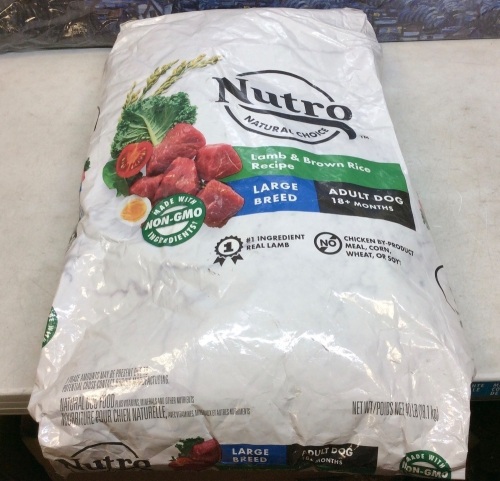 Nutro Natural Choice Adult Large Breed Dry Dog Food, Lamb & Brown Rice, 40 lb. Bag - Appears New  - Lot 911