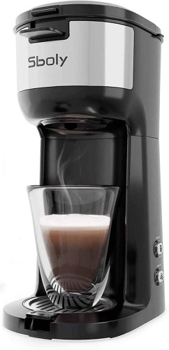Sboly Single Serve Coffee Maker Brewer for K-Cup Pod & Ground Coffee - Appears New  - Lot 947
