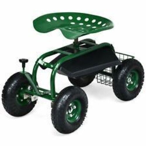 Mobile Rolling Garden Work Seat W/ Tool Tray - Lot 306