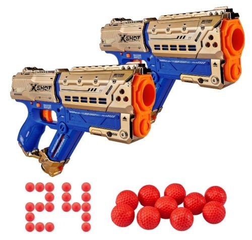 Lot of (2) X-Shot Chaos Meteor Blaster Royale Edition by ZURU, 2pk - Lot 400