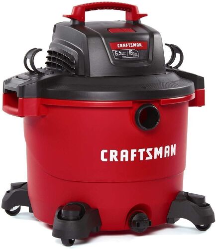 CRAFTSMAN CMXEVBE17595 16 Gallon 6.5 Peak HP Wet/Dry Vac, Heavy-Duty Shop Vacuum with Attachments - Lot 437