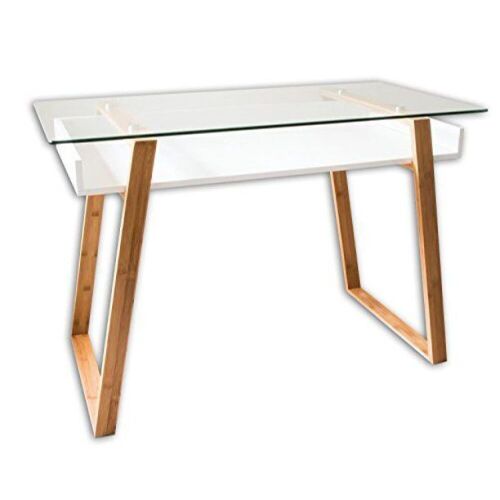 Bonvivo Designer Desk Massimo, Modern Secretary in a Contemporary Design, Clear - Lot 440