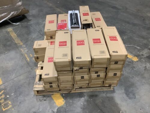 Lot of (38) Three Bulb Glass Wall Lights  - Lot 613