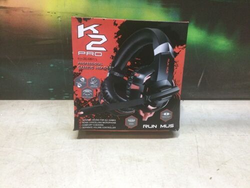 RUNMUS K2 Pro Gaming Headset  - Lot 784