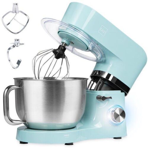 6.3qt 660W 6-Speed Tilt-Head Stainless Steel Kitchen Mixer w/ 3 Attachments, Splash Guard - Lot 869