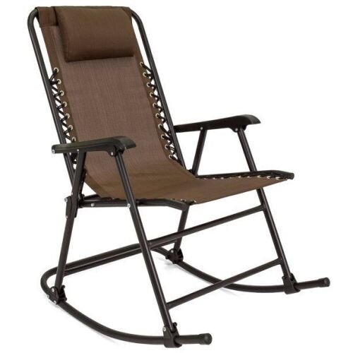 Foldable Zero Gravity Rocking Patio Recliner Chair - Lot 903