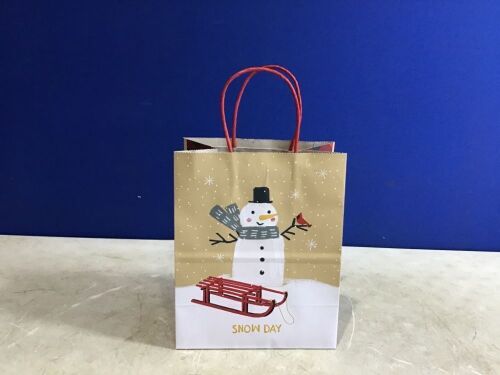 Case of Wondershop Christmas Snowman Gift Bags  - Lot 1010