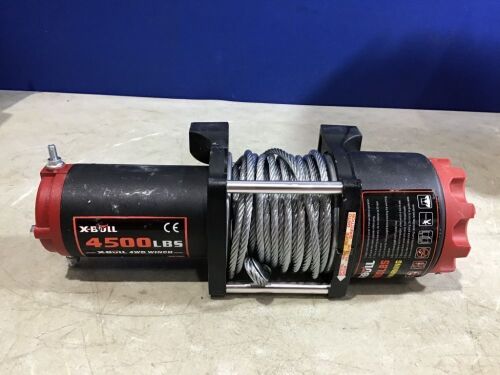 X-BULL 4500LBS Steel Wire Electric Winch - Lot 1029