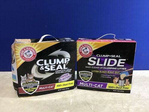 Lot of (2) Arm & Hammer Clump & Seal Cat Litter - 1 Box Taped Shut  - Lot 1034