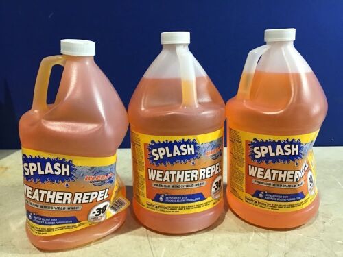 Lot of (3) Splash Weather Repel Windshield Fluid, 1 Gal  - Lot 1044