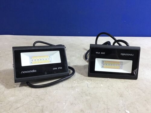 Novostella 2 Pack 20W Smart LED Flood Lights - Lot 1063