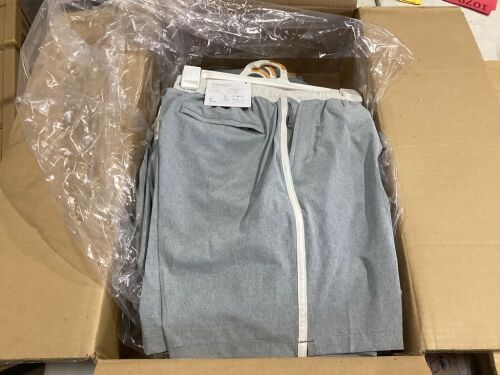 Lot of (2) Cases of (12) Swim Trunks - Grey Size Small, Salmon Size M  - Lot 1069