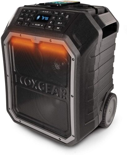 ECOXGEAR EcoBoulder MAX Rugged Waterproof Floating Portable Bluetooth Wireless 120-Watt Smart Speaker with Party Lights - Lot 1077