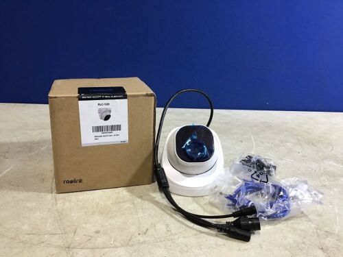 Lot of (2) REOLINK RLC-520 Outdoor 5MP IP PoE Dome Surveillance Cameras - Lot 1080
