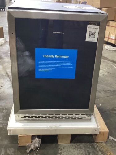 Phiestina 24" 175 Can Built-in or Free Standing Beverage Fridge with Glass Door - Does Not Get Cold, For Parts or Repair  - Lot 1120