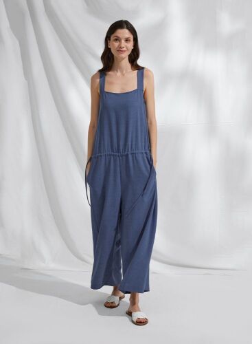 Blue Drawstring Jumpsuit - Lot 1198