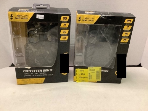 Lot of (2) Trail Cam, Tested Ecommerce Return, No Batteries or SD Cards, Ecommerce Return - Lot 121