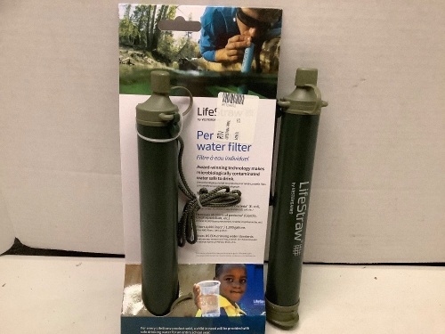 Lot of (2) Life Saver Personal Water Filter, Ecommerce Return - Lot 187