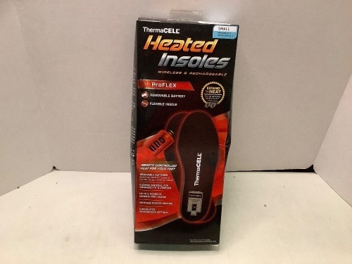 Heated Insoles Remote Controlled Heat Insole, Small, Ecommerce Return - Lot 201