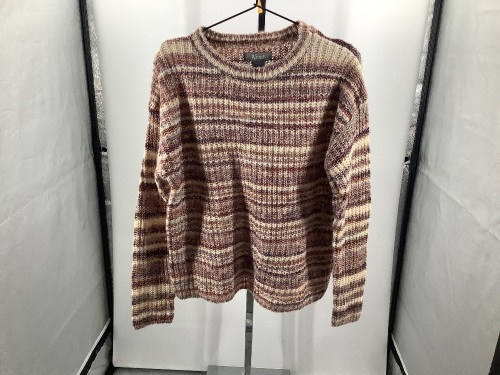Natural Reflections Space Dye Stripe Crew Sweater, Small, Appears New - Lot 328