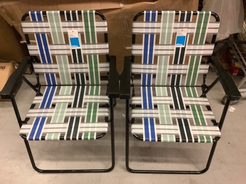 Lot of (2) Folding Lawn Chair, Appears New - Lot 411