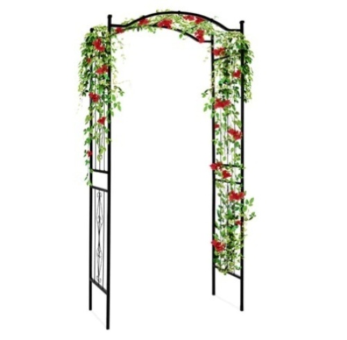 Steel Garden Arch Arbor Trellis for Climbing Plants, 92in, Appears New - Lot 234