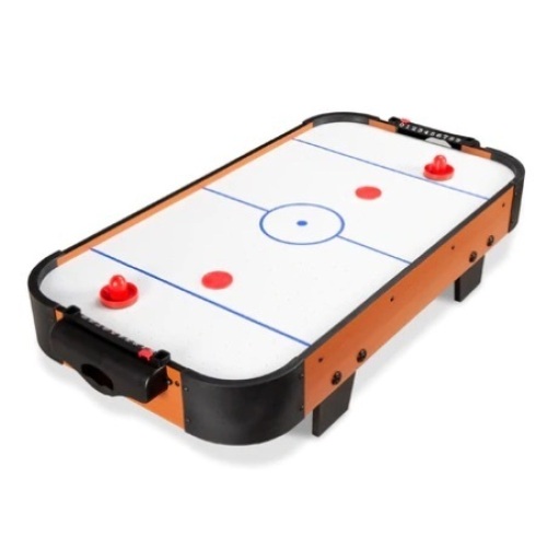 Tabletop Air Hockey Arcade Game Table w/ 2 Pucks, 2 Strikers, 40in, Appears New - Lot 261
