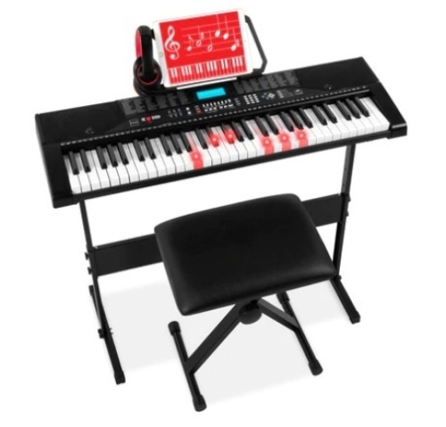 61-Key Beginners Electronic Keyboard Piano Set For Teenagers & Adults, Appears New - Lot 284