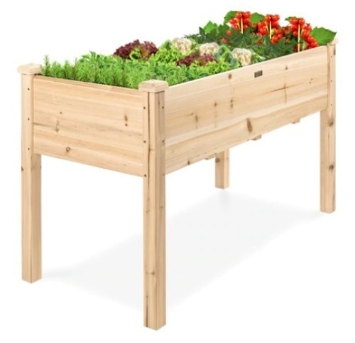 Elevated Wood Garden Planter Stand, Appears New - Lot 319