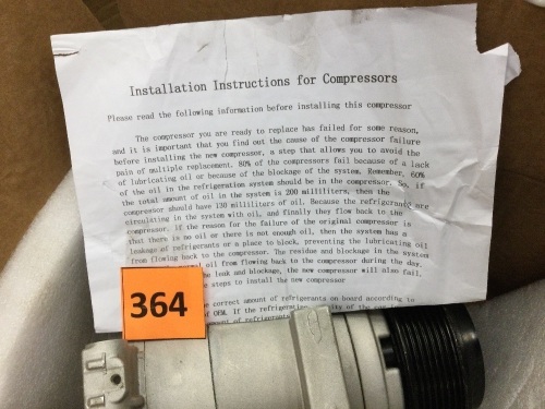 Refrigeration Compressor - Lot 364