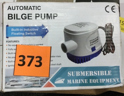 Automatic Bilge Pump w/ Bult-in Floating Switch - Lot 373