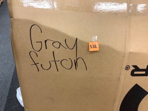 Gray Futon - Lot 538