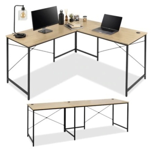 Modular L-Shaped Office Desk w/Customizable Setup, 94.5in, Appears New - Lot 623