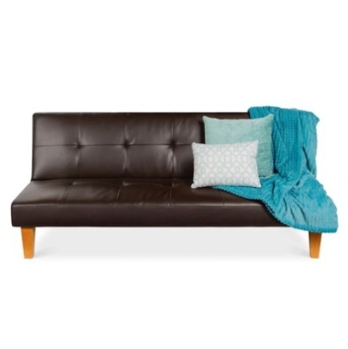Convertible Lounge Futon Sofa Bed w/ Adjustable Back, Tufted Design, Appears New - Lot 651