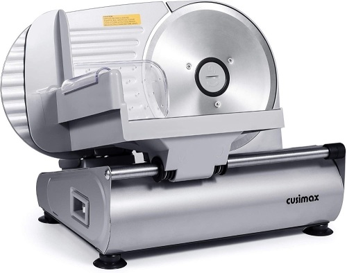 CUSIMAX Electric Food Slicer with 7.5” Removable Stainless Steel Blade and Pusher - Lot 1587