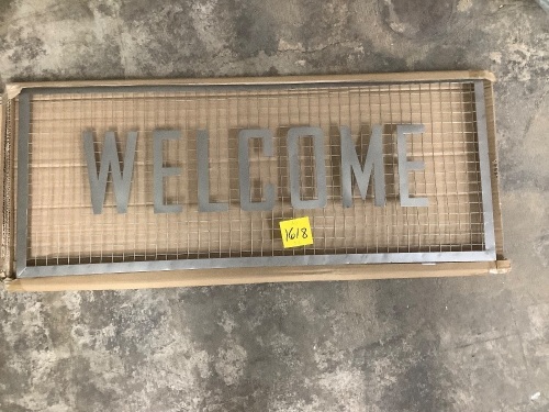 Metal Welcome Sign - Lot 1618