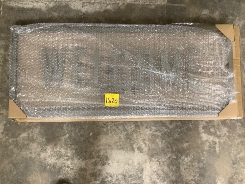 Metal Welcome Sign - Lot 1620