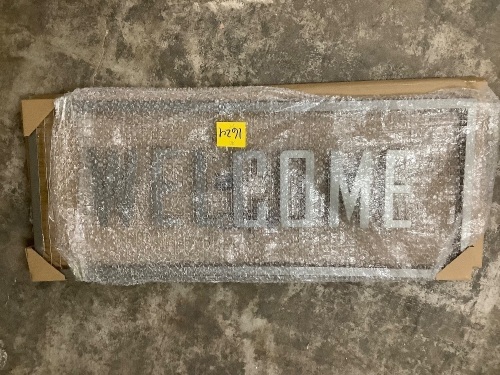 Metal Welcome Sign - Lot 1624
