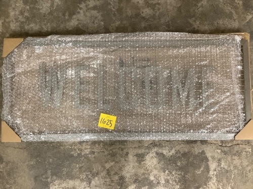 Metal Welcome Sign - Lot 1625